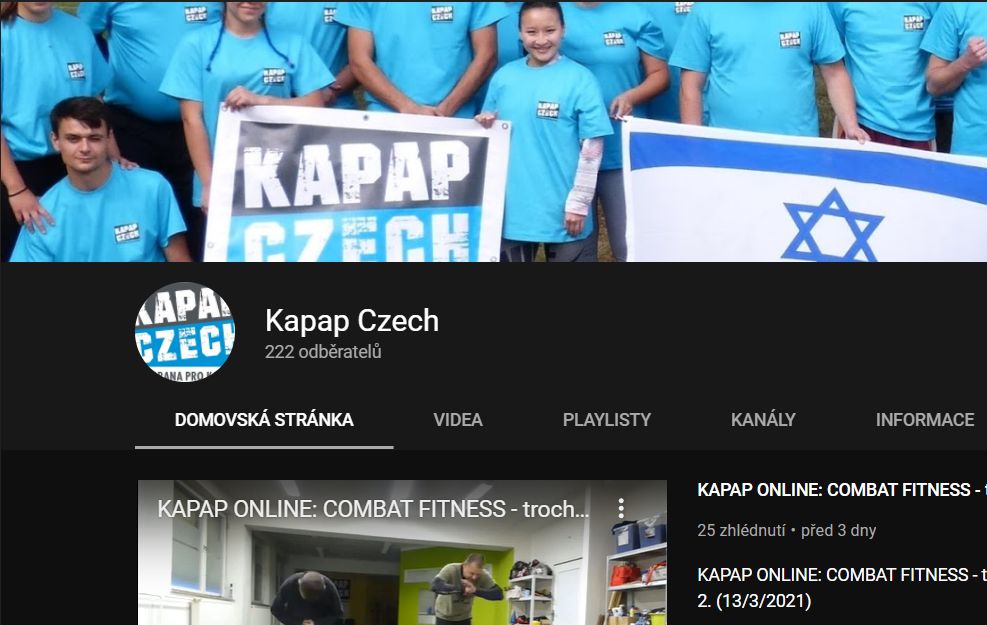 Youtube kanál KAPAP CZECH má 222 odběratelů (17/3/2021)
